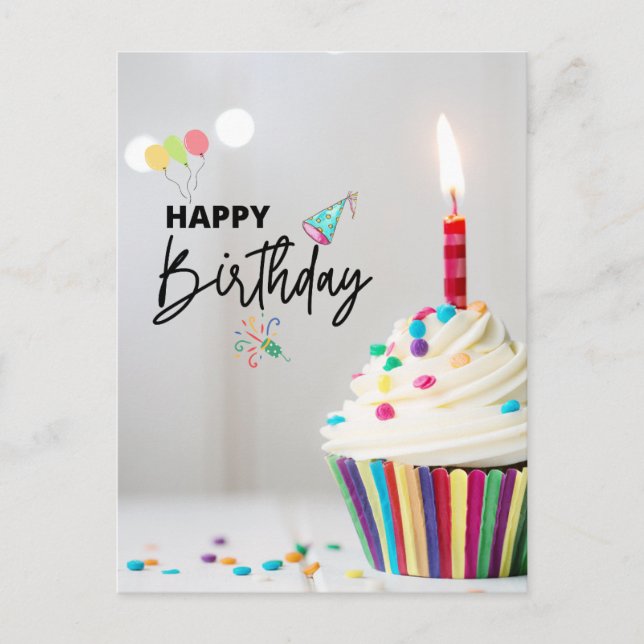 Carte Postale Joyeux anniversaire (Devant)