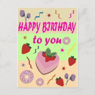 Carte Postale Joyeux Anniversaire