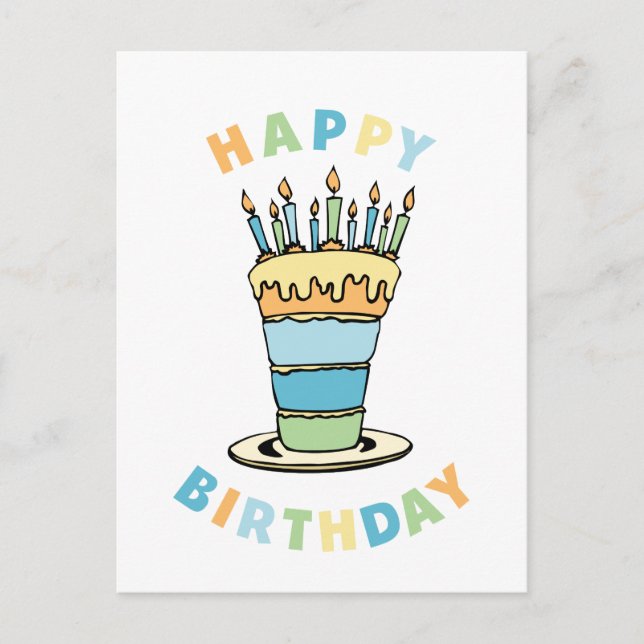 Carte Postale Joyeux Anniversaire (Devant)