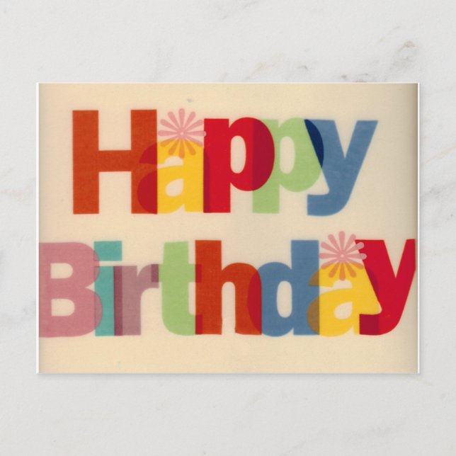 Carte Postale Joyeux anniversaire (Devant)