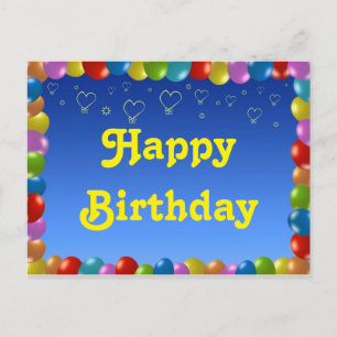 Carte postale Joyeux anniversaire