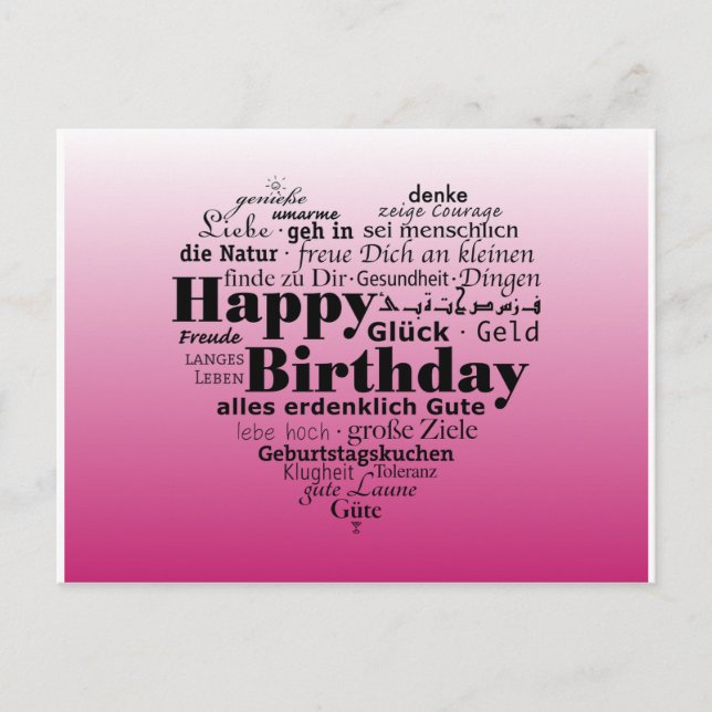 Carte Postale Joyeux Anniversaire (Devant)