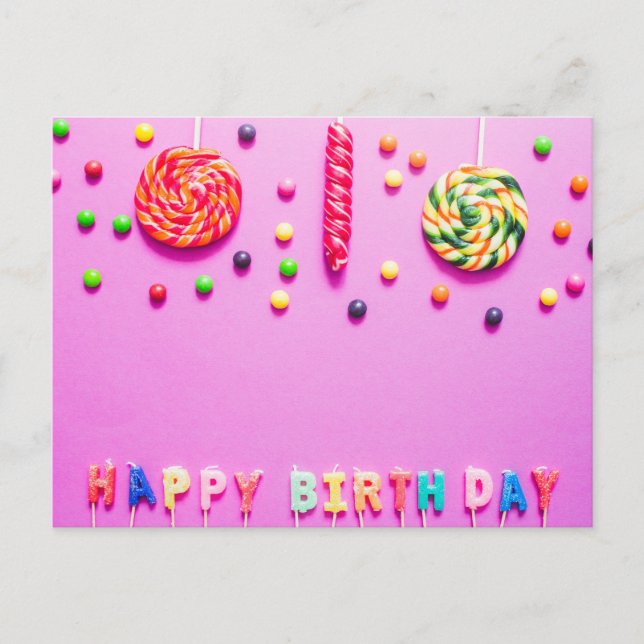 Carte Postale Joyeux Anniversaire (Devant)