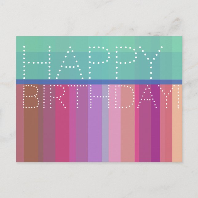 Carte Postale Joyeux anniversaire (Devant)