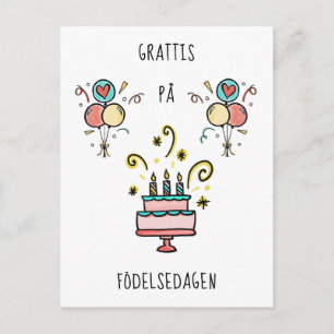 Carte Postale Joyeux anniversaire