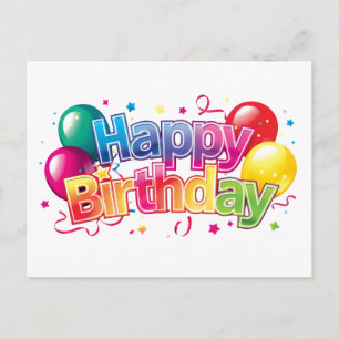 Carte Postale Joyeux Anniversaire