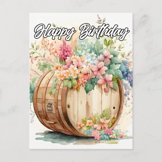 Carte Postale Joyeux anniversaire (Devant)