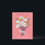 Carte Postale Joyeux anniversaire<br><div class="desc">Ajoutez votre propre texte ou nom pour l'adapter en cliquant sur "personnaliser" en haut. Ils peuvent également modifier le texte, la police de caractères, les couleurs et la couleur de fond. Je vous remercie d'avoir acheté mes projets et de soutenir les artistes indépendants. Carreau dans ma boutique pour des articles...</div>