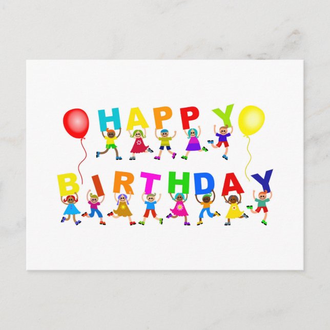 Carte Postale Joyeux anniversaire (Devant)