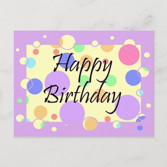 Carte Postale Joyeux anniversaire (Devant)