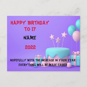 Carte Postale Joyeux Anniversaire