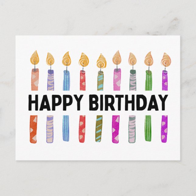 CARTE POSTALE JOYEUX ANNIVERSAIRE (Devant)