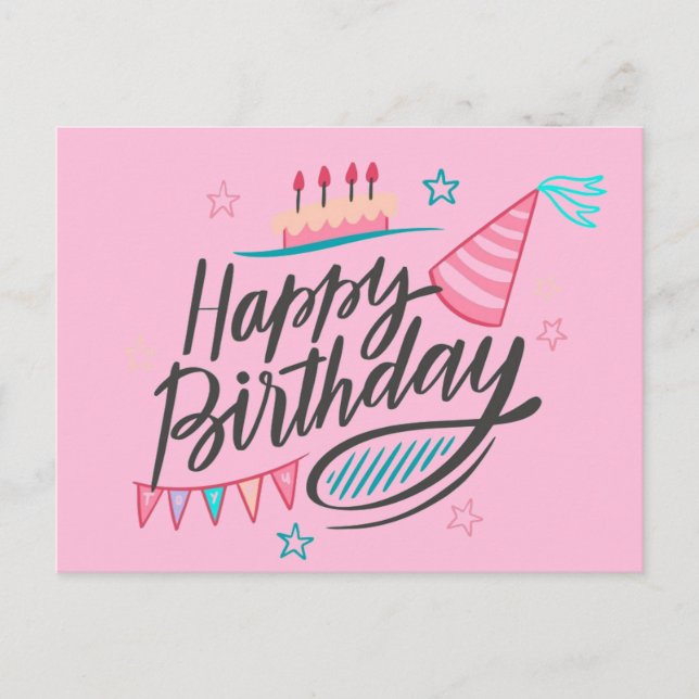 Carte Postale Joyeux Anniversaire (Devant)