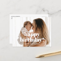 Joyeux anniversaire à maman avec photo