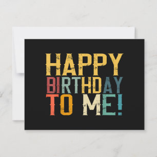 Carte Postale Joyeux Anniversaire à Moi Fête d'Anniversaire