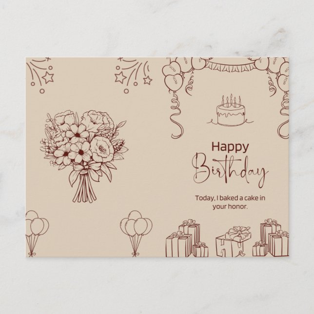 Carte Postale Joyeux Anniversaire à quelqu'un d'Incroyable (Devant)