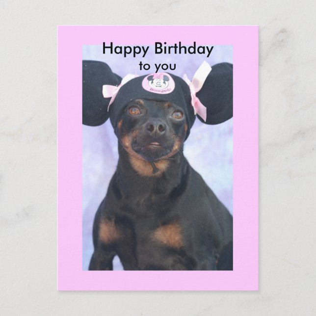 Carte Postale Joyeux anniversaire, à vous (Devant)