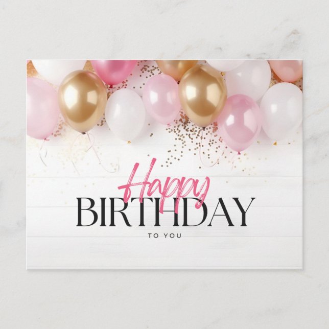 Carte Postale Joyeux anniversaire à vous  (Devant)