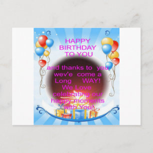 Carte Postale Joyeux anniversaire à vous Art Imprimer