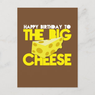 Carte Postale Joyeux anniversaire au GRAND FROMAGE