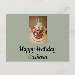 Carte Postale Joyeux anniversaire Barbara