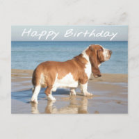 Joyeux Anniversaire Basset Hound Chien Chien Pot C