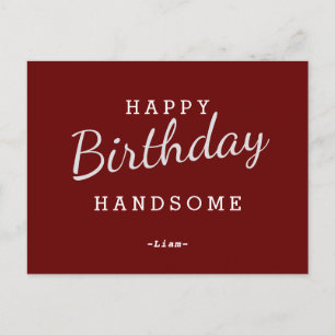 Carte Postale Joyeux anniversaire belle Maroon Anniversaire