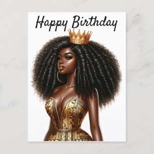 Carte Postale Joyeux Anniversaire Belle Sœur Magie De Fille Noir
