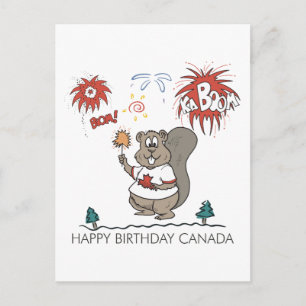Carte Postale Joyeux anniversaire Canada