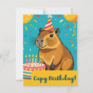 Carte Postale Joyeux Anniversaire Capy