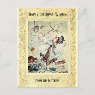 Carte Postale Joyeux Anniversaire Classique Alice Dutchess