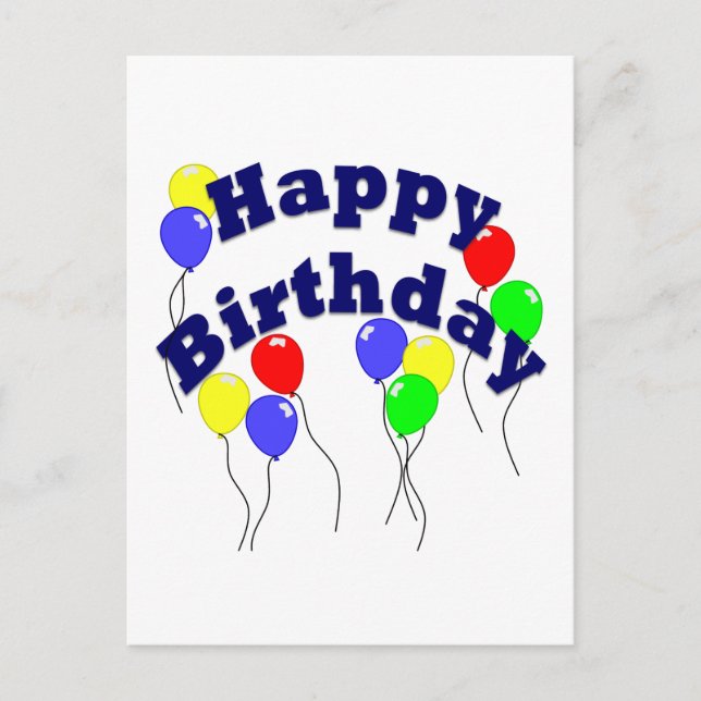 Carte Postale Joyeux Anniversaire - D2 (Devant)