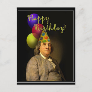 Carte Postale Joyeux Anniversaire De Ben Franklin