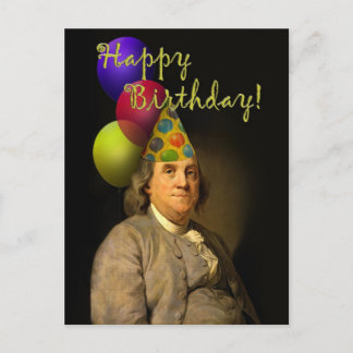 Carte Postale Joyeux Anniversaire De Ben Franklin