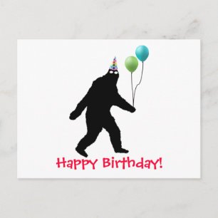 Carte Postale Joyeux anniversaire de Bigfoot !