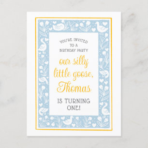 Carte Postale Joyeux Anniversaire de Canard Fou de Campagne Mign