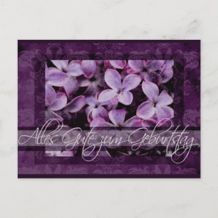 Carte Postale Joyeux anniversaire de German Lilac Blossoms