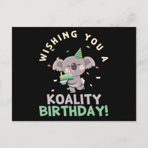 Carte Postale Joyeux Anniversaire De Koalité Pour Vous Koala