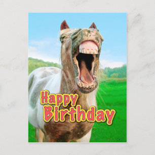 Carte Postale Joyeux anniversaire de la Happy horse