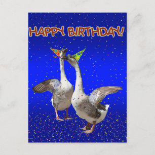 Carte Postale Joyeux anniversaire de l'Oie d'Anniversaire!