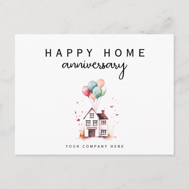 Carte Postale Joyeux Anniversaire de Maison Maison de Réalité à  (Devant)