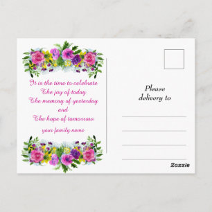 Carte Postale Joyeux anniversaire des fondateurs