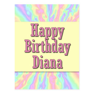 Cartes Diana D Anniversaire Zazzle Fr