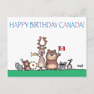 Joyeux Anniversaire Canada Cartes Postales Pas De Quantite Minimum Zazzle