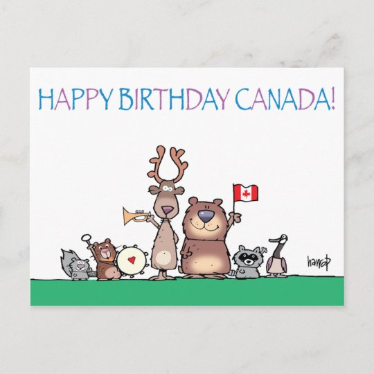 Carte Postale Joyeux Anniversaire Du Canada Par Harrop 150 11 Zazzle Fr