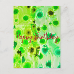 Carte Postale Joyeux anniversaire élégant