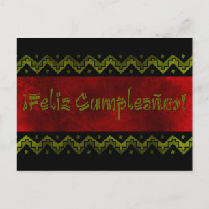 Carte Postale joyeux anniversaire en haut