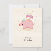 Joyeux anniversaire en volant un porcelet