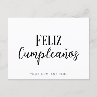 Carte Postale Joyeux Anniversaire Entreprise Immobilier Espagnol