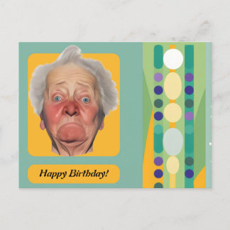 Carte Postale Joyeux Anniversaire Femme Rétro